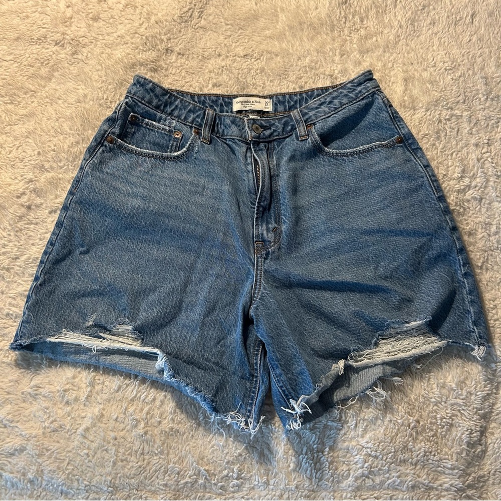 Abercrombie Curve Love High Rise Loose Shorts
